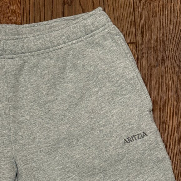 Aritzia - Cozy Sweatfleece Mega Straight Sweatpant - Heather Grey - Size Small - Picture 6 of 7